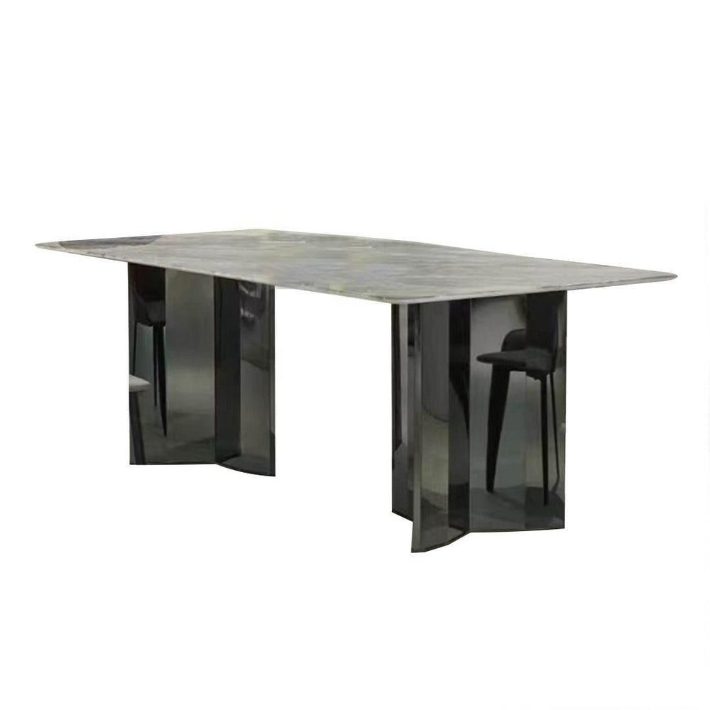 Pietro Glossy Sintered Stone Dining Table (160cm/180cm/200cm) - Maxi Home Furnishing