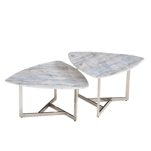 Sofia Cultured Marble Nesting Coffee Table - Maxi Home Furnishing