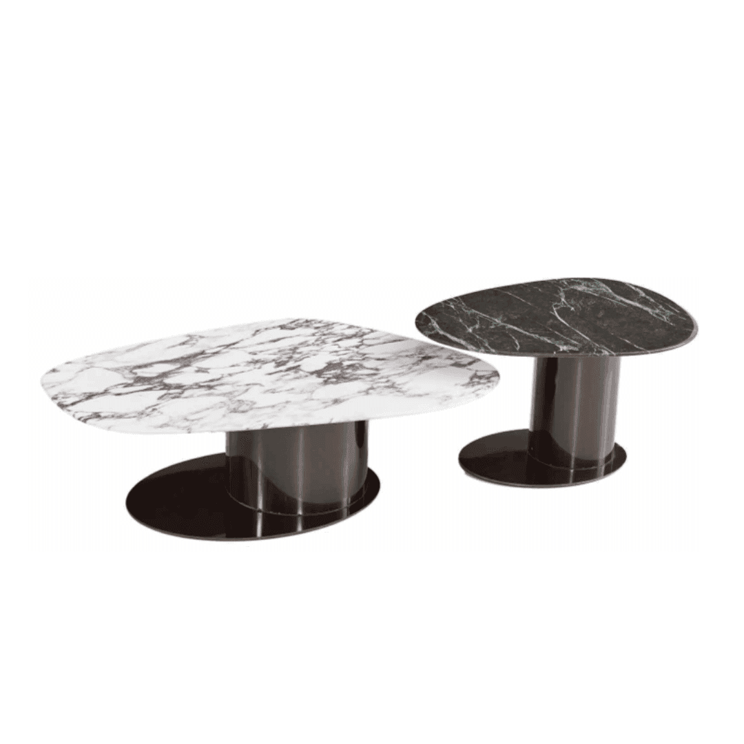 Camilla Cultured Marble Nesting Coffee Table - Maxi Home Furnishing