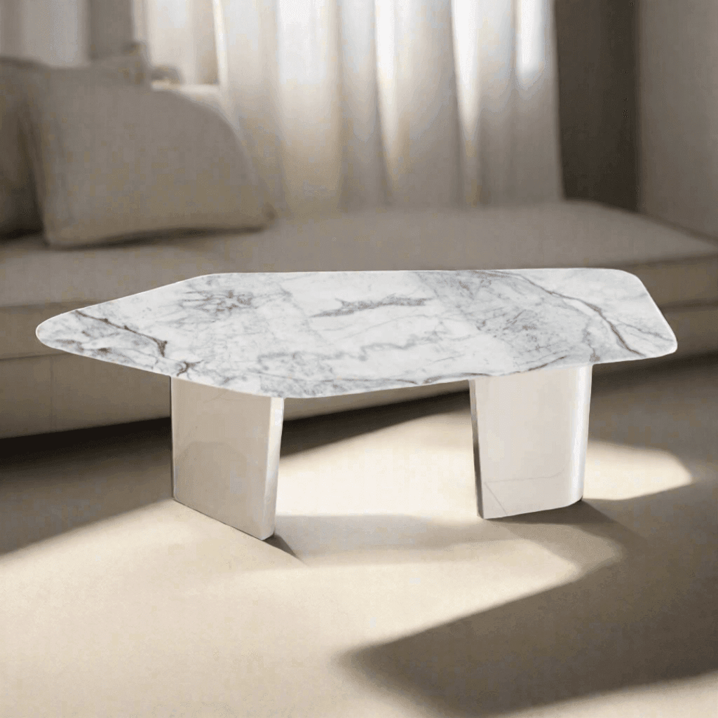 Acura Cultured Marble Coffee Table - Maxi Home Furnishing