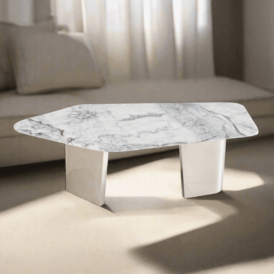 Acura Cultured Marble Coffee Table - Maxi Home Furnishing