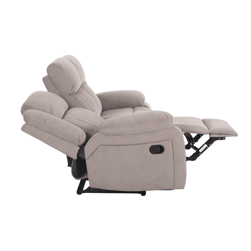 Delfina Brown Fabric Recliner Sofa Singapore