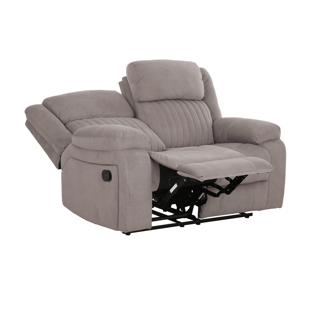 Delfina Brown Fabric Recliner Sofa Singapore