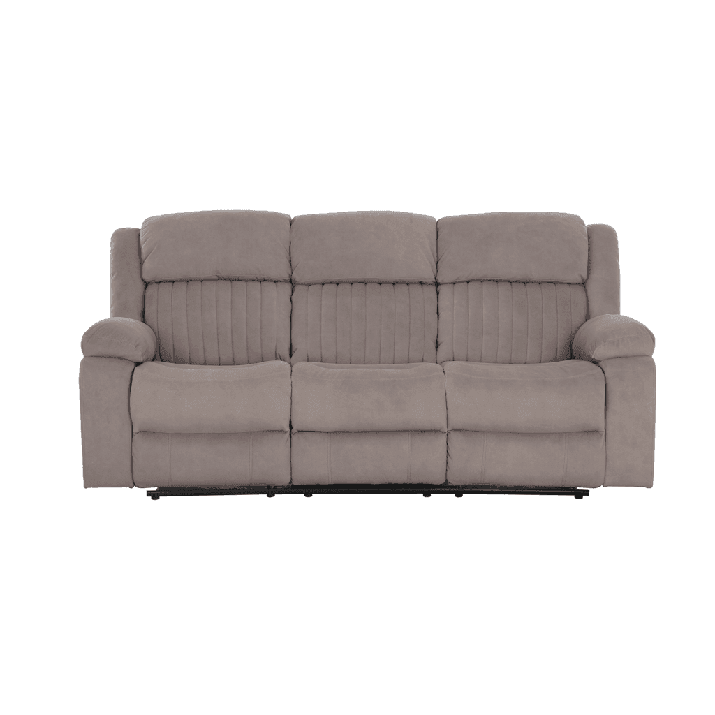 Delfina Brown Fabric Recliner Sofa Singapore