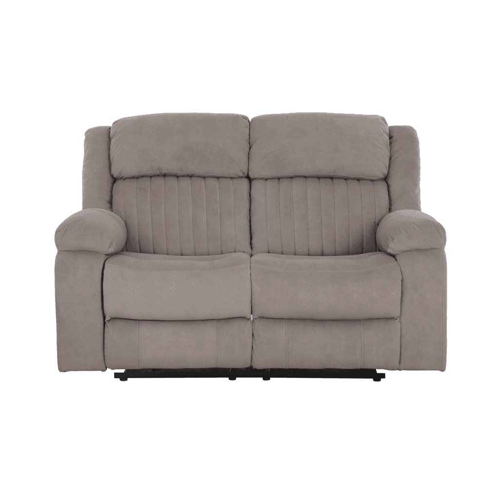 Delfina Brown Fabric Recliner Sofa Singapore