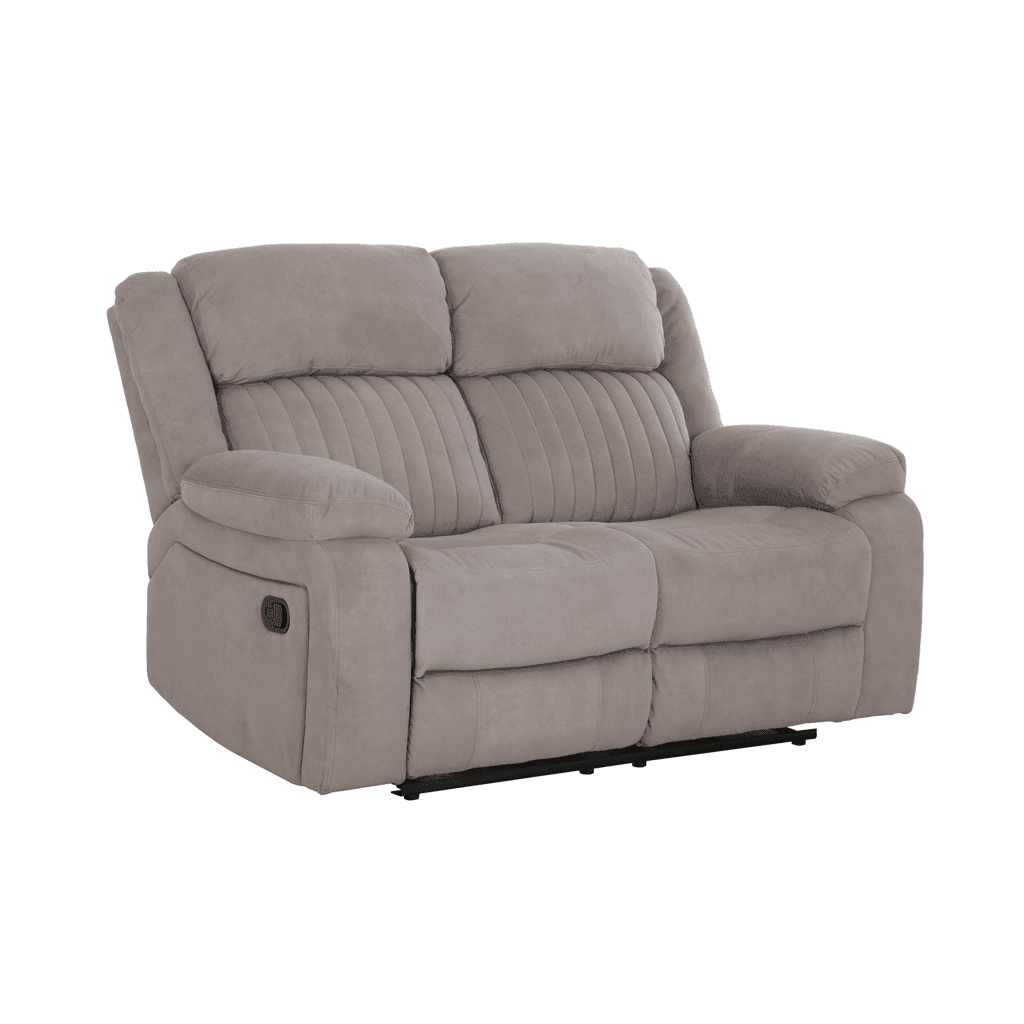 Delfina Brown Fabric Recliner Sofa Singapore