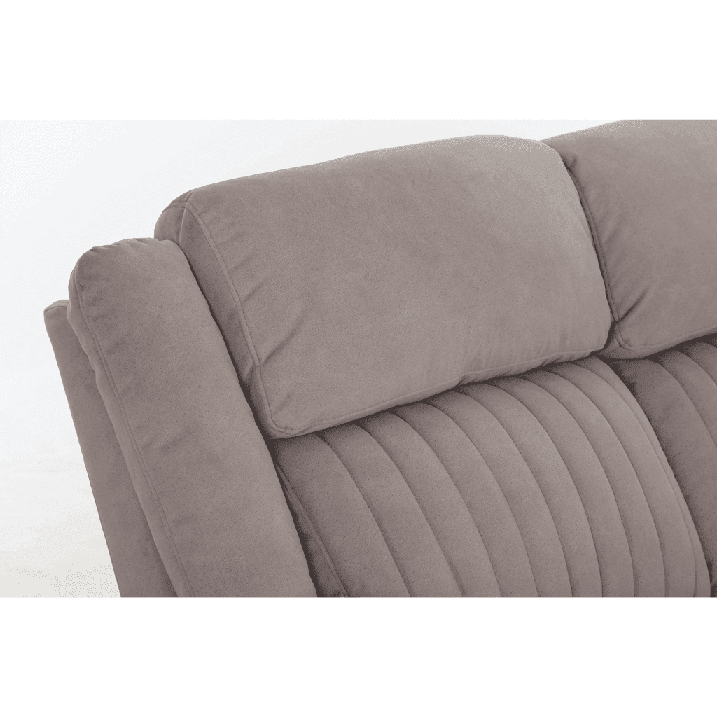Delfina Brown Fabric Recliner Sofa Singapore