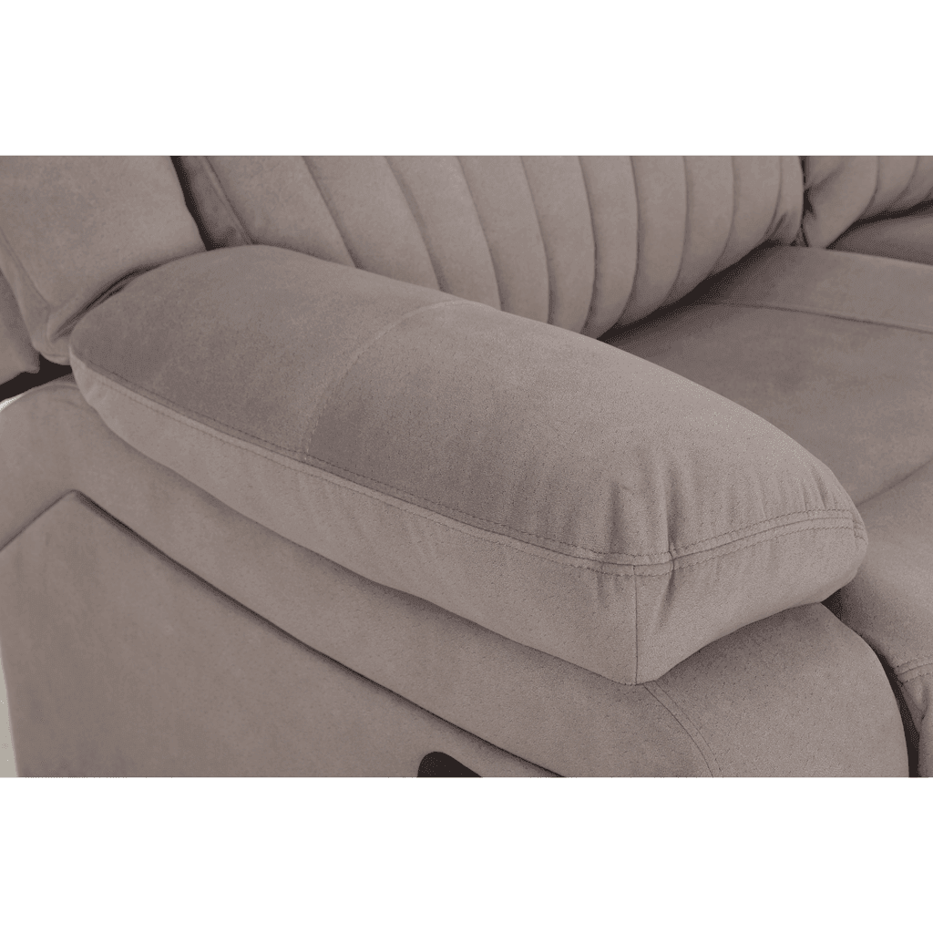 Delfina Brown Fabric Recliner Sofa Singapore