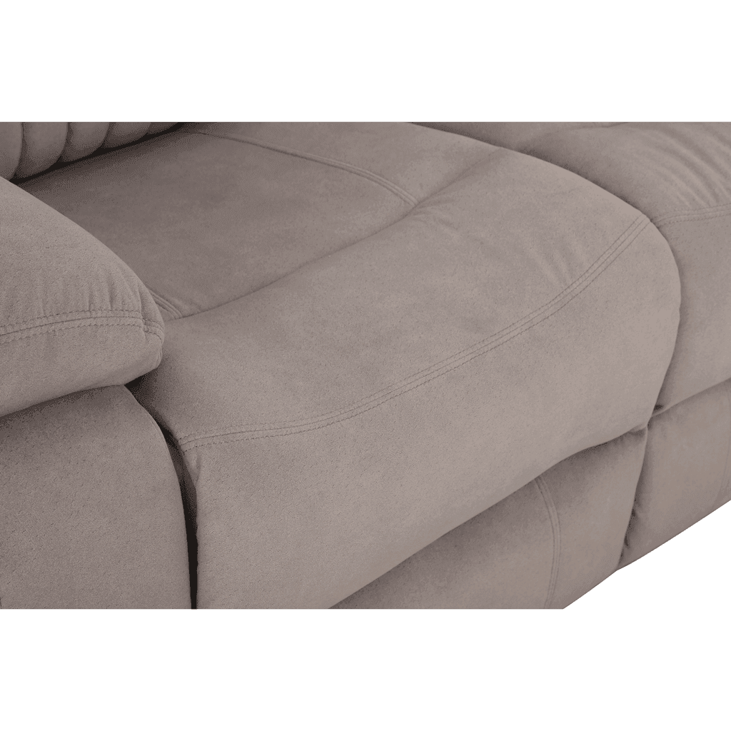 Delfina Brown Fabric Recliner Sofa Singapore