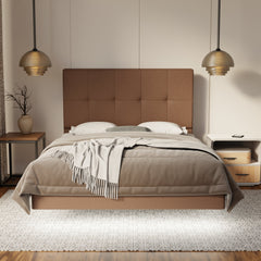 Marlowe Fabric Floating Bed Frame (Water Repellent, Pet Friendly & LED) By Somnuz