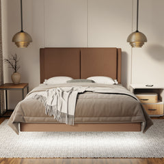 Vance Fabric Floating Bed Frame (Water Repellent, Pet Friendly & LED) By Somnuz