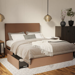 Kira Fabric Drawer Bed Frame (Water Repellent & Pet Friendly) By Somnuz