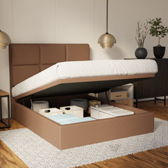 Caspian Fabric Storage Bed Frame (Water Repellent & Pet Friendly) By Somnuz