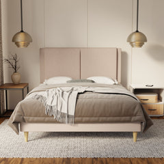 Vance Fabric Bed Frame (Water Repellent & Pet friendly) By Somnuz