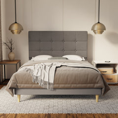 Theron Fabric Bed Frame (Water Repellent & Pet friendly) By Somnuz