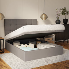 Elara Fabric Storage Bed Frame (Water Repellent & Pet Friendly) By Somnuz