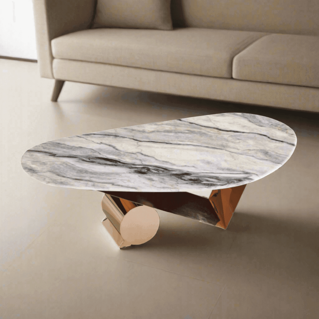 Novelle Cultured Marble Coffee Table - Maxi Home Furnishing