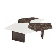 Stella Cultured Marble Nesting Coffee Table - Maxi Home Furnishing