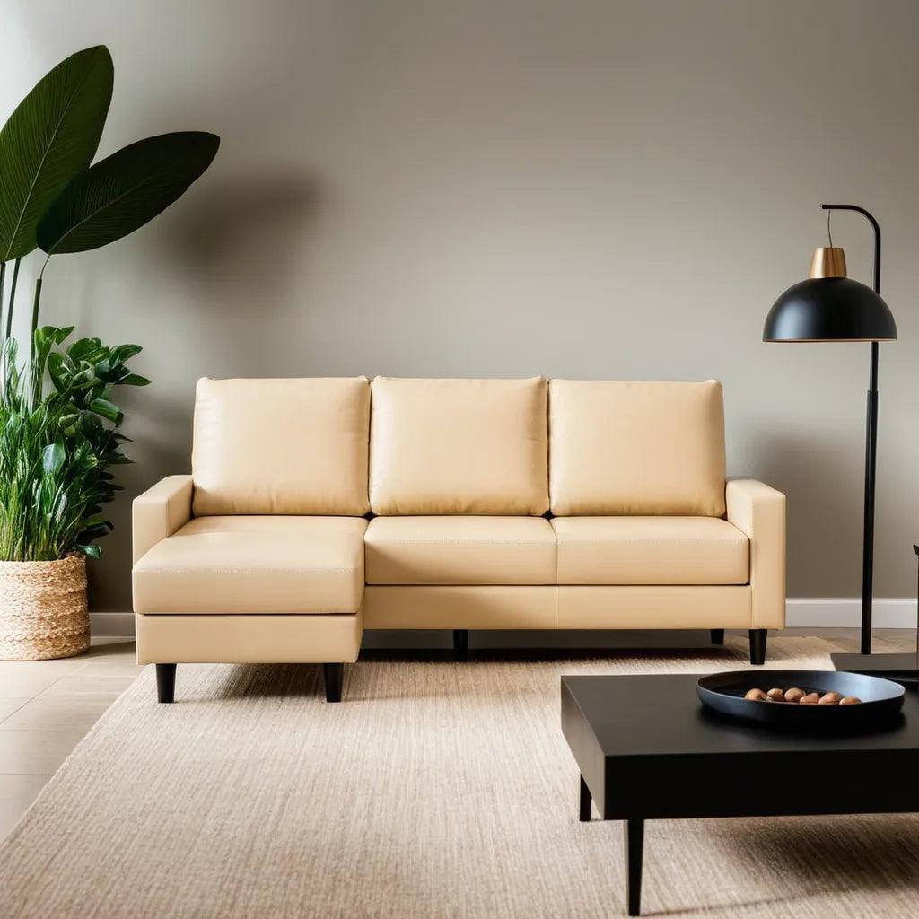 Kora Faux Leather Sectional Sofa