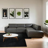 Aleppo Faux Leather 4 Seater Corner Sofa (Sectional)