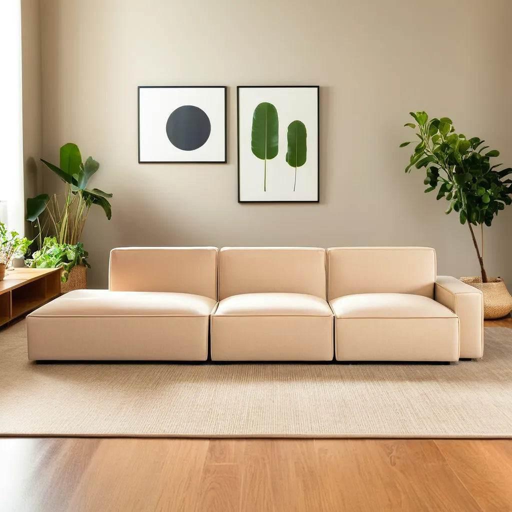 Aleppo Fabric 4 Seater Extended Sofa (Pet Friendly)