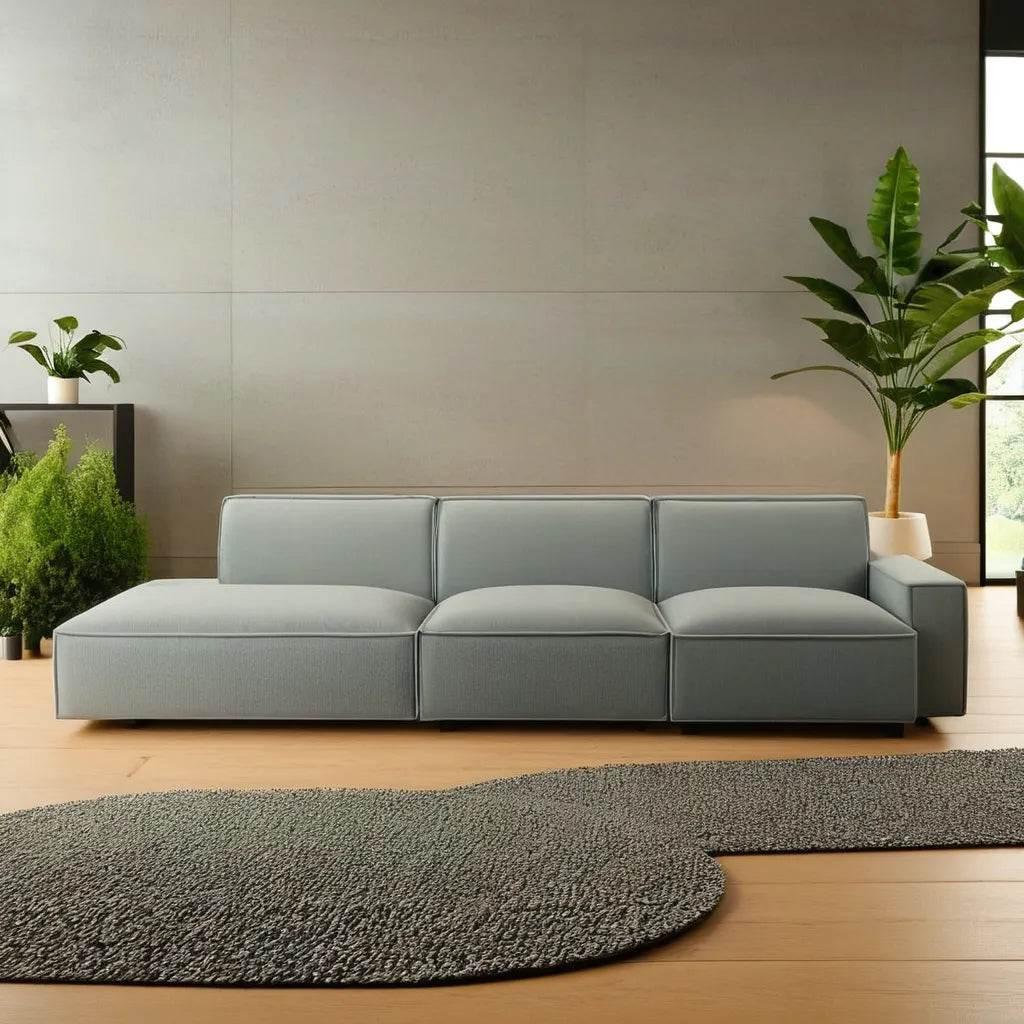 Aleppo Fabric 4 Seater Extended Sofa (Pet Friendly)