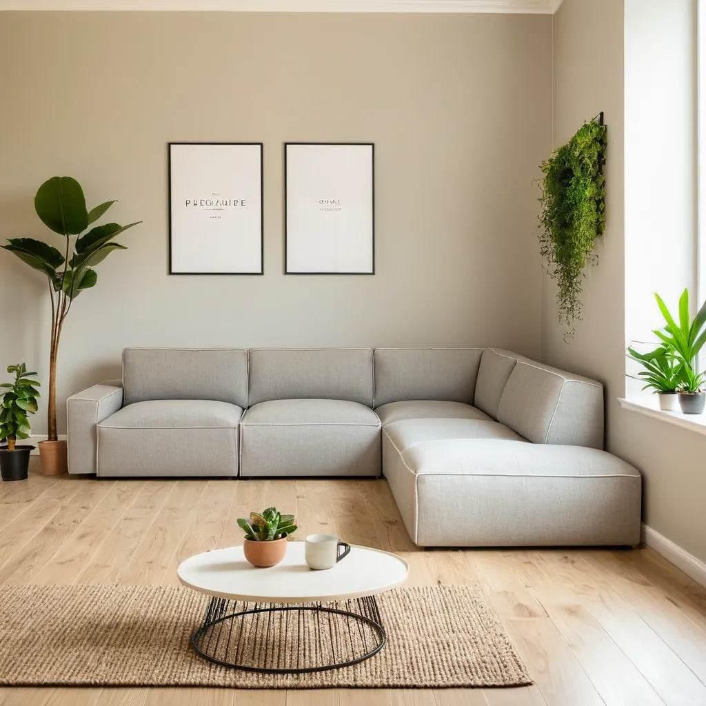 Aleppo Fabric 4 Seater Corner Sectional Sofa (Pet Friendly)