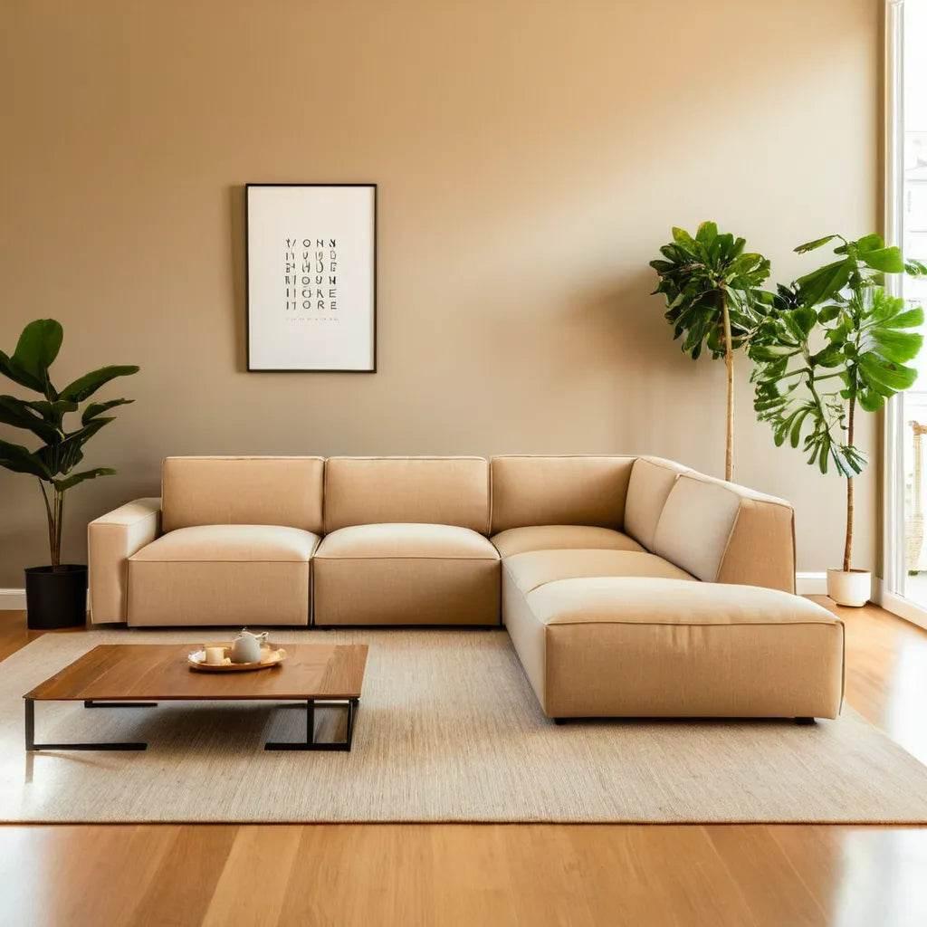 Aleppo Fabric 4 Seater Corner Sectional Sofa (Pet Friendly)