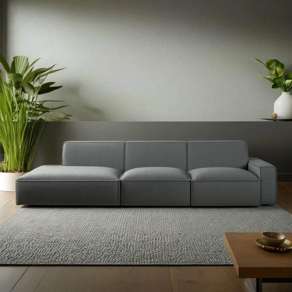 Aleppo Fabric 4 Seater Extended Sofa (Pet Friendly)