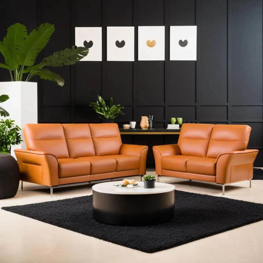 Jonah Genuine Leather Sofa Singapore