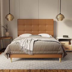 Theron Genuine Leather Bed Frame By Esteller