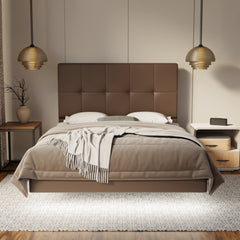Marlowe Genuine Leather Floating Bed Frame (With LED) By Esteller