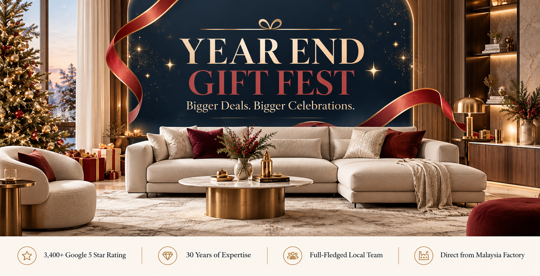 MaxiHome Year End Gift Fest - Bigger Deals. Bigger Celebrations.