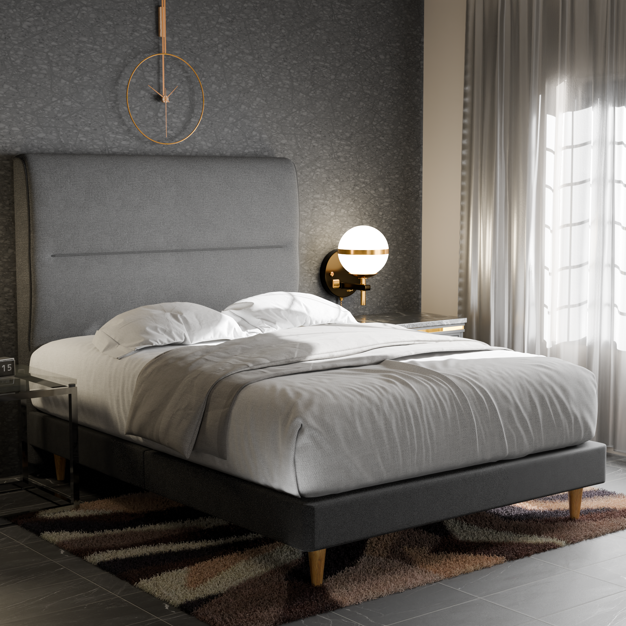 Jenner Fabric Bed Frame
