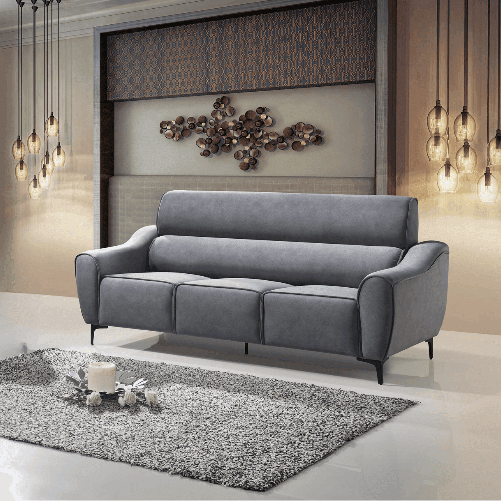 Valiant Grey Fabric Sofa (Pet Friendly Fabric) Singapore