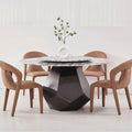 Adrian Sintered Stone Round Dining Table - Maxi Home Furnishing