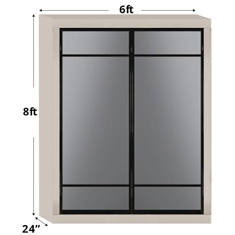 6ftx8ft Designer Wardrobe D1(MG) - Maxi Home Furnishing