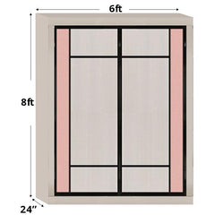 6ftx8ft Designer Wardrobe D10(NW-S4) - Maxi Home Furnishing