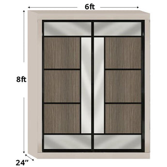 6ftx8ft Designer Wardrobe D5(NC-Q2)