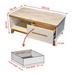 Breck Marble Top Coffee Table with Drawer
