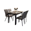 Cassia Marble Top Extendable Dining Table