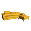 Corinna Half Leather Sofa