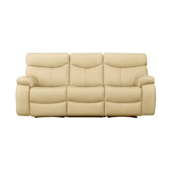Cyril 3-Seater Leather Sofa with  Recliner