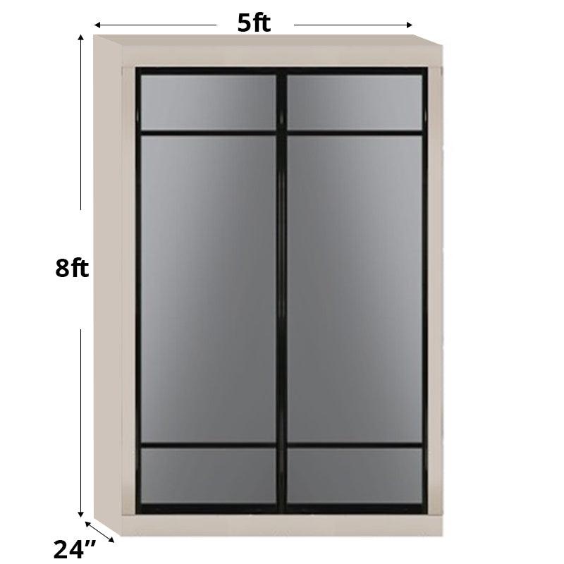 5ftx8ft Designer Wardrobe D1(MG) - Maxi Home Furnishing