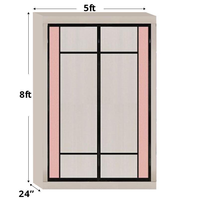 5ftx8ft Designer Wardrobe D10(NW-S4) - Maxi Home Furnishing