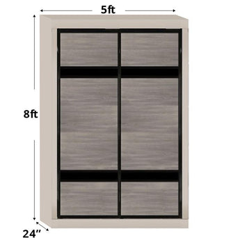 5ftx8ft Designer Wardrobe D2(AG-S8)