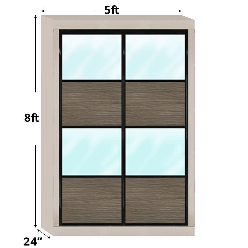 5ftx8ft Designer Wardrobe D4(NC-S2) - Maxi Home Furnishing