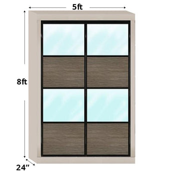 5ftx8ft Designer Wardrobe D4(NC-S2)