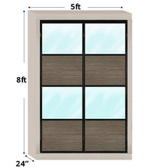 5ftx8ft Designer Wardrobe D4(NC-S2) - Maxi Home Furnishing