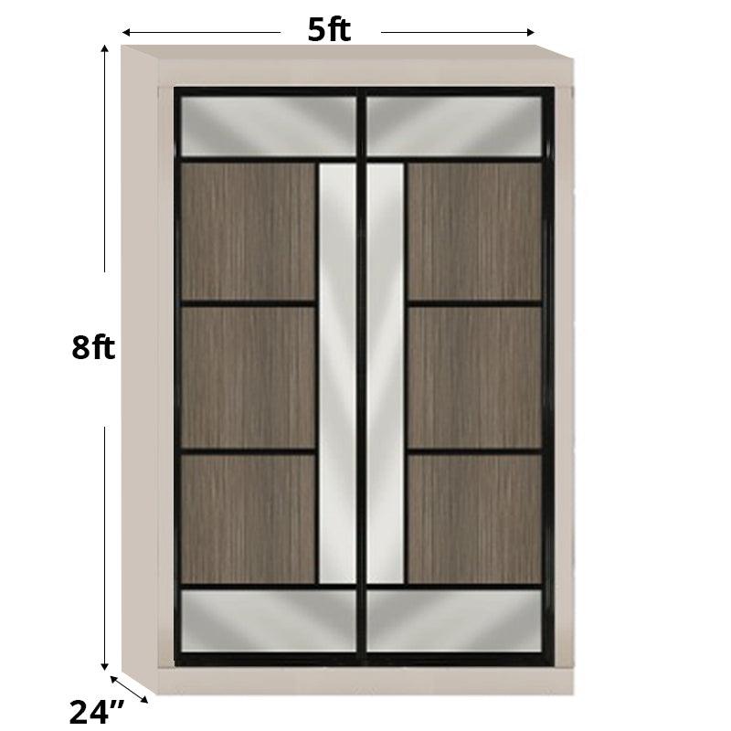 5ftx8ft Designer Wardrobe D5(NC-Q2) - Maxi Home Furnishing